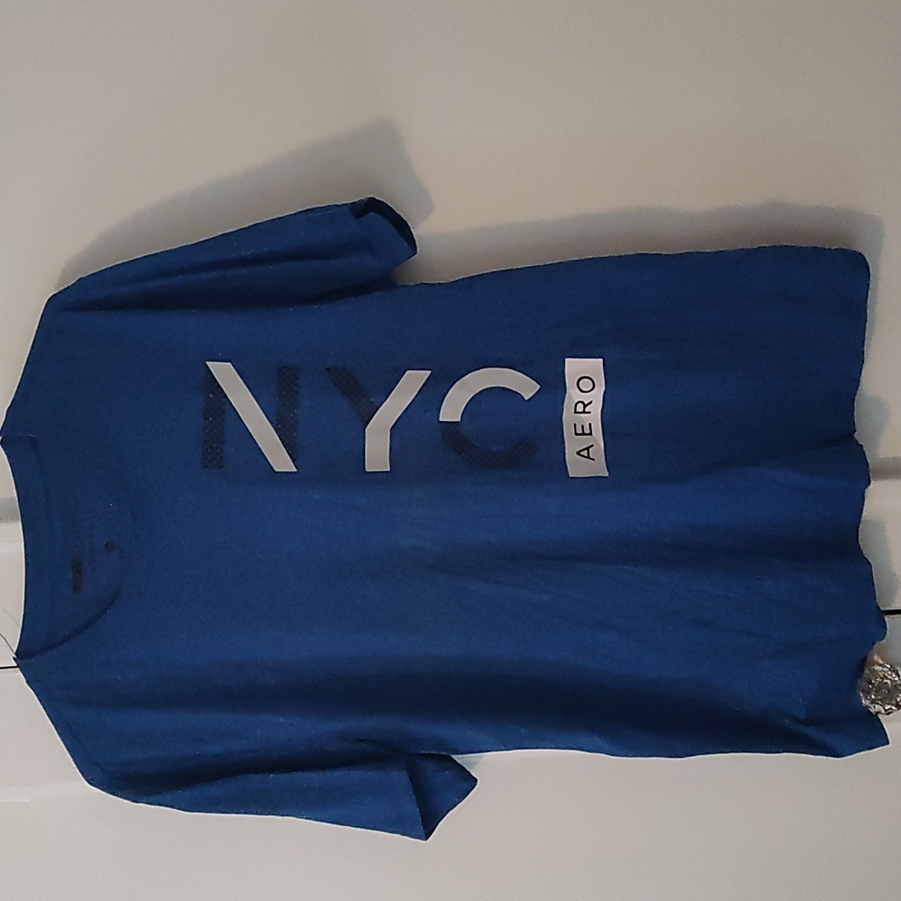 Aeropostale Blue NYC Graphic Tee